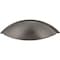 Jeffrey Alexander 96 mm Center-to-Center Brushed Pewter Bordeaux Cabinet Cup Pull 8236-BNBDL - alternate 2